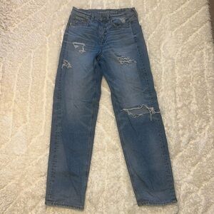 NWOT American Eagle Super High Rise Baggy Straight